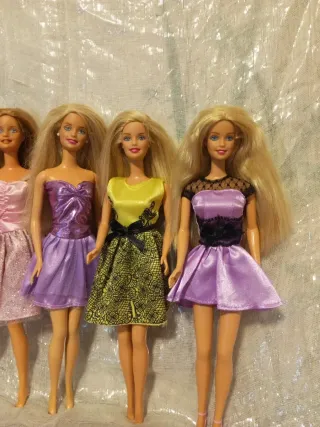 Lote 5 Barbies Vintage