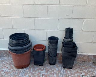 Lote macetas varios tamaños