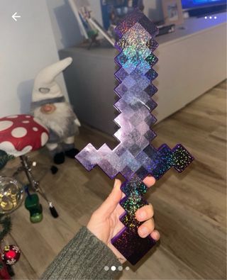 Spada Minecraft Glitterata Viola