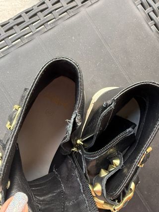 Sneakers Ash Pelle Nera con Catena Oro