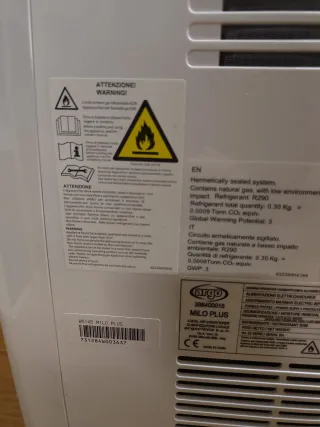 Pompa di calore portatile Argo Milo Plus