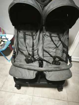 Carrito Gemelar Gris