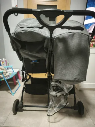 Carrito Gemelar Gris