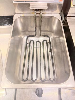 2 Friggitrici elettriche in acciaio inossidabile