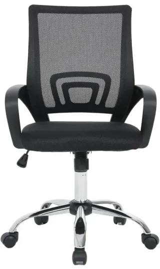Silla de oficina ergonómica negra