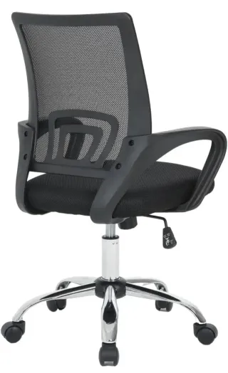 Silla de oficina ergonómica negra