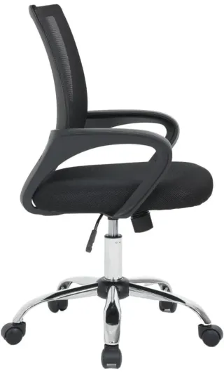 Silla de oficina ergonómica negra