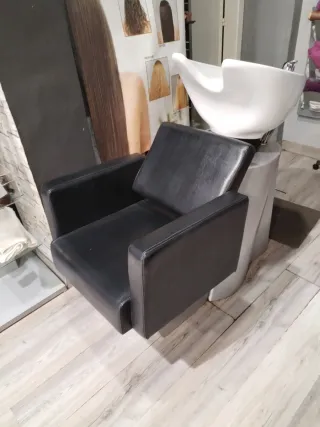 Lavacabezas de peluquería negro