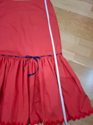 Falda flamenca enagua roja