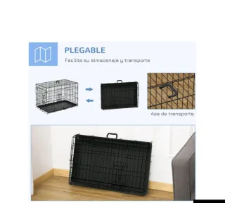 Jaula para perro negra