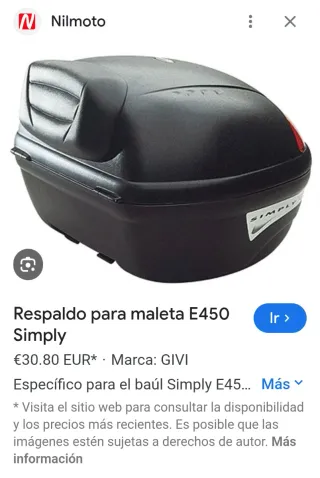 Top Case,Baúl, cofre,Givi E450 Simply2 II 45L