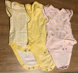 Lote 3 Bodies Bebé Manga Corta