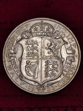 Half Crown 1923 Georgivs V EBC