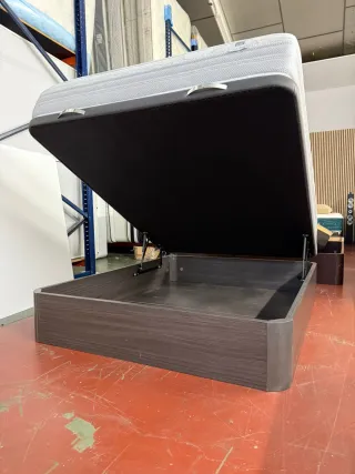 Colchón Star 150x190 y canapé madera