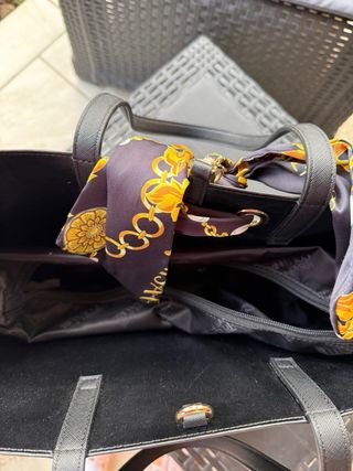 Borsa Versace Jeans Couture Nera con Foulard