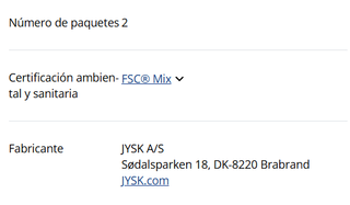 Mesa comedor AGERBY JYSK roble/cristal