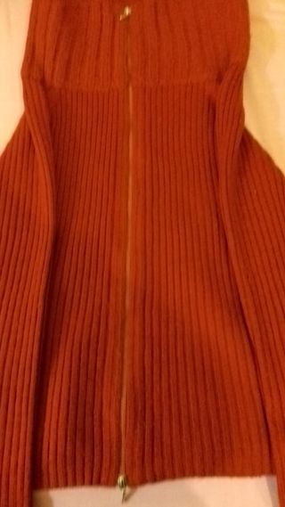 Chaqueta de punto roja mujer