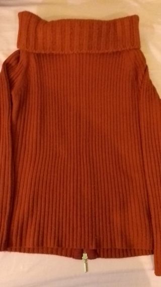 Chaqueta de punto roja mujer