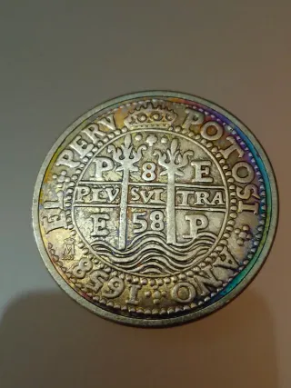 Réplica moneda Felipe II Hispaniarum Rex