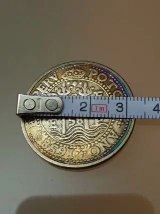 Réplica moneda Felipe II Hispaniarum Rex