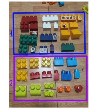 Piezas de construcción para niños (son 2 juegos)