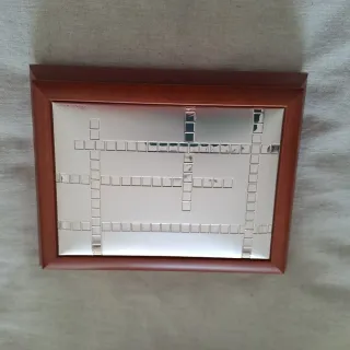 Porta gioie in legno con decoro argento Paterna&L