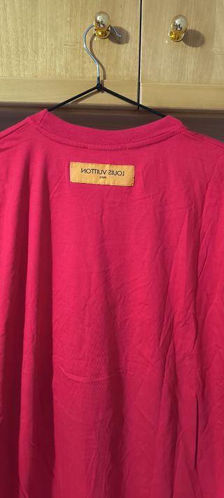 Camiseta Louis Vuitton rojo hombre talla XL