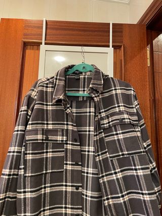 Sobrecamisa Forever 21 Cuadros T/L franela
