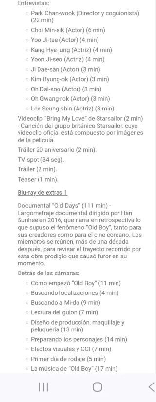 Old Boy 4K UHD + Blu-ray Edición 20 Aniversario