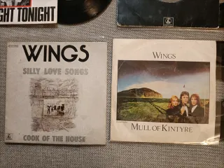 WINGS: Lote 6 vinilos discos single 7" 45 rpm