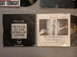 WINGS: Lote 6 vinilos discos single 7" 45 rpm