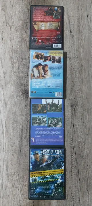 Lote 4 Películas DVD y Blu-ray 3D