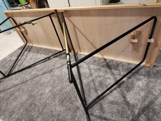 Mesa plegable 2m madera y metal