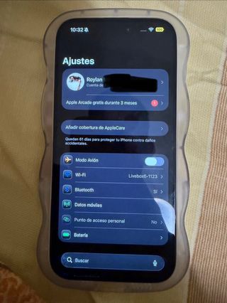 iPhone 15 Pro Blanco/Gris