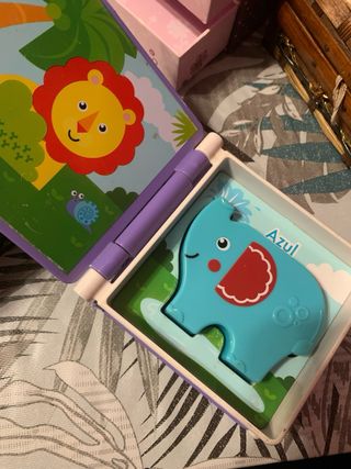 Lote 5 artículos: joyero, plato, libro infantil