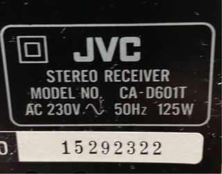 Minicadena JVC CA-D601T
