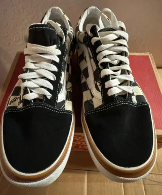 Vans Old Skool Checkerboard Plataforma