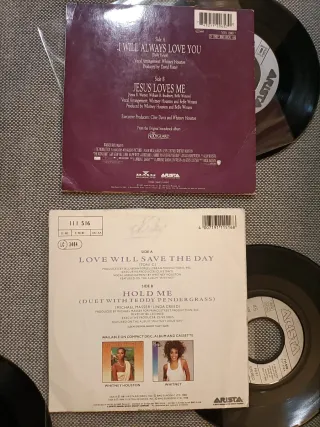 5 Vinili Whitney Houston 7" 45 rpm