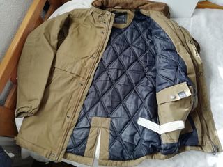 Cazadora PULL & BEAR mostaza (doble forro, t: S