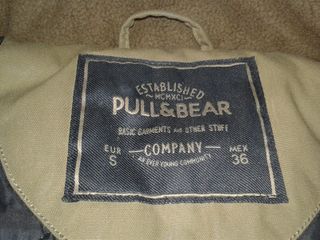Cazadora PULL & BEAR mostaza (doble forro, t: S