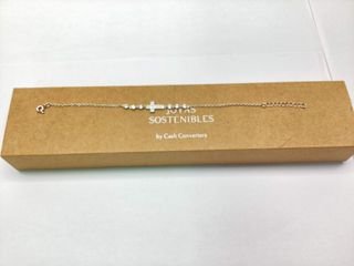 pulsera plata 925mm con piedra con circonita