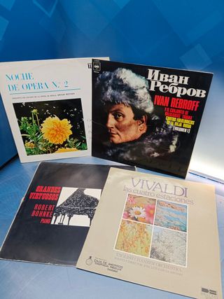 13 discos, LPs vinilos, Opera, clásica, zarzuela