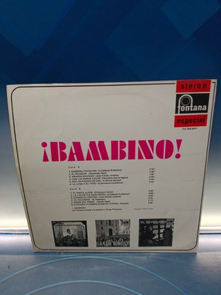 disco, LP vinilo, BAMBINO, stereo especial-fontana
