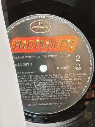 Disco LP. Vinilo Glenn Medeiros - Glenn Medeiros
