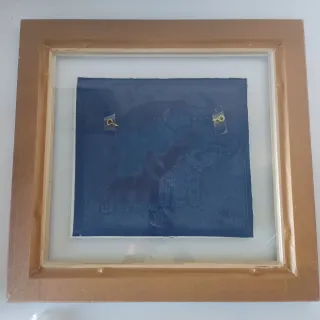 CUADRO SEDA ELEFANTES