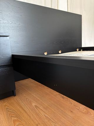 Cama Malm doble negra Ikea