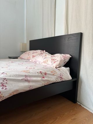 Cama Malm doble negra Ikea