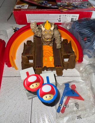 Pista Hot Wheels Mario Kart Castillo Bowser