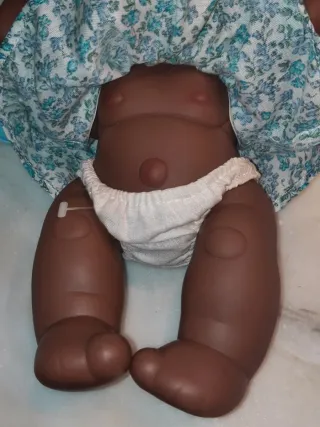 Muñeca Gadir Artesanal Bebé Negrita.