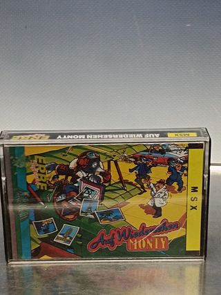 videojuego casete, cassette AUF WIEDERSEHEN MONTY - ERBE - Gremlin - MSX